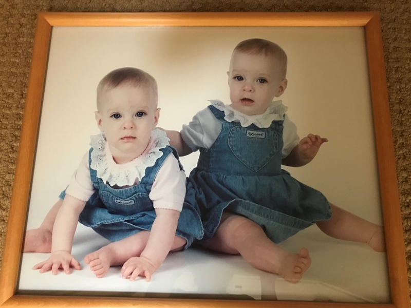 Danielle and Cara when they were babies